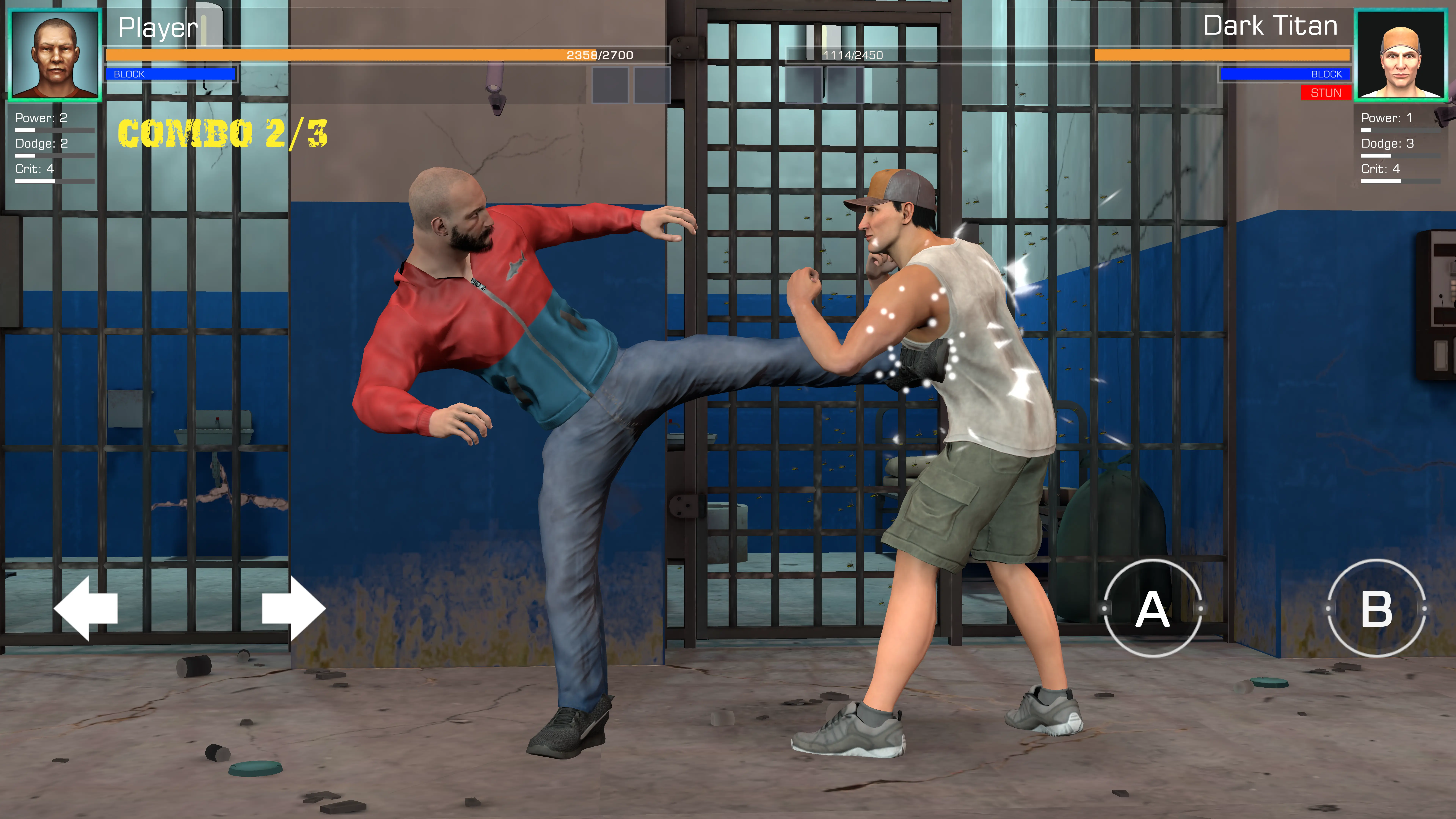 Prison Fighter Action Scene